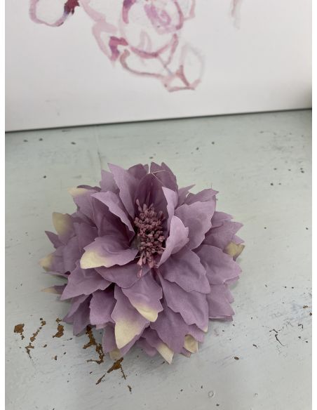 Broche Flor malva