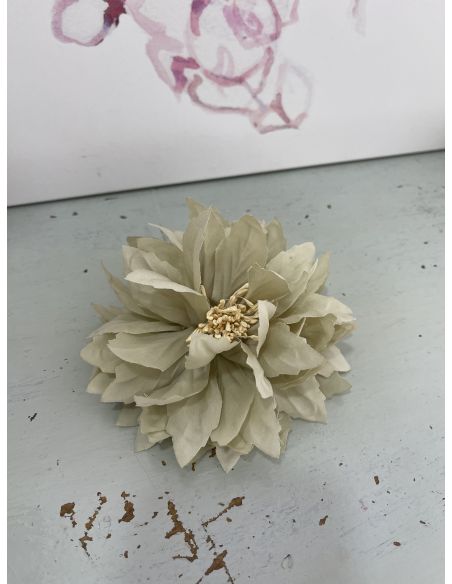 Broche Flor beige
