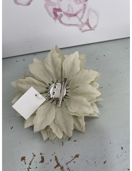 Broche Flor beige