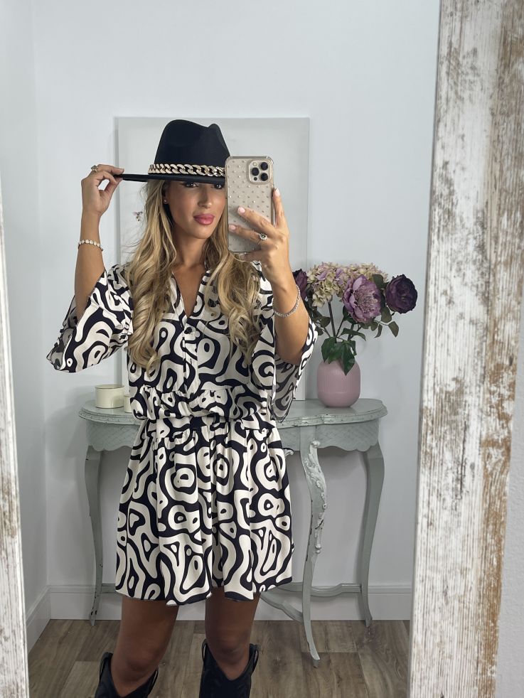 Sombrero cadena negro