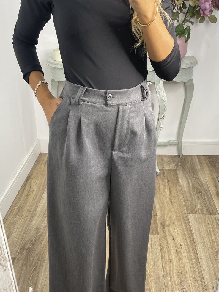 Pantalón pinza gris