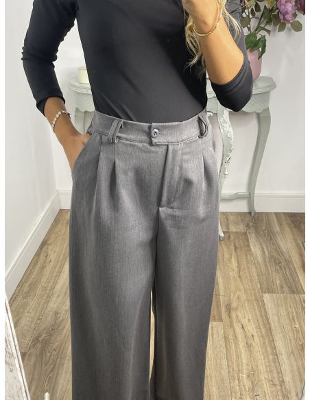 Pantalón pinza gris