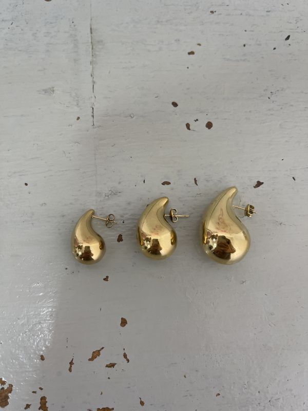 Pendientes gota talla grande