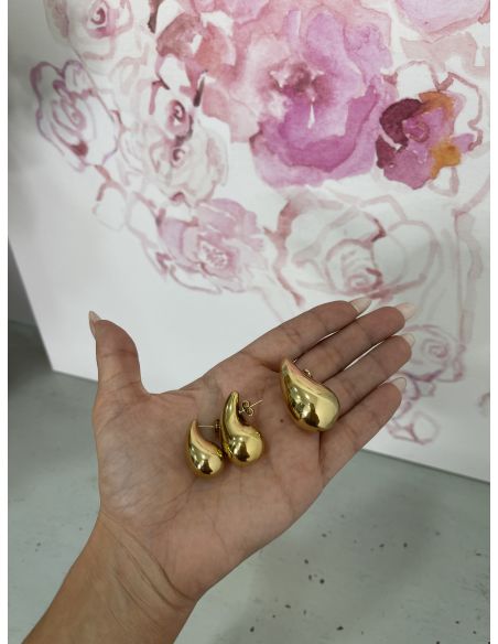 Pendientes gota talla grande