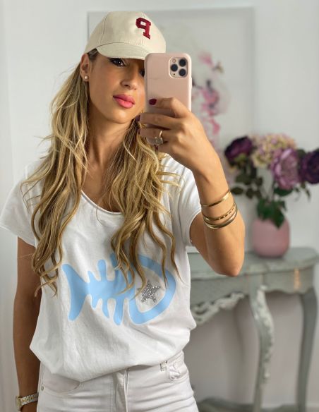 Gorra beige con inicial