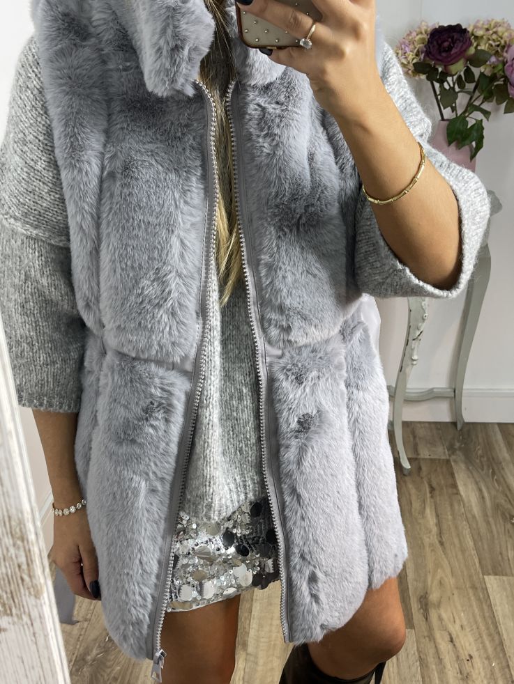 Chaleco Alexia gris
