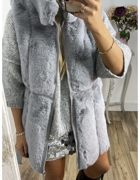 Chaleco Alexia gris