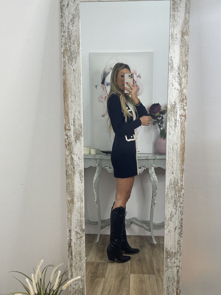 Vestido jersey online negro