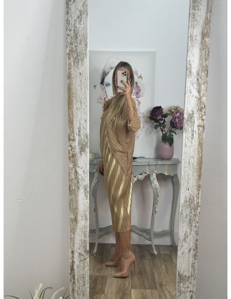 Vestido Priscila dorado