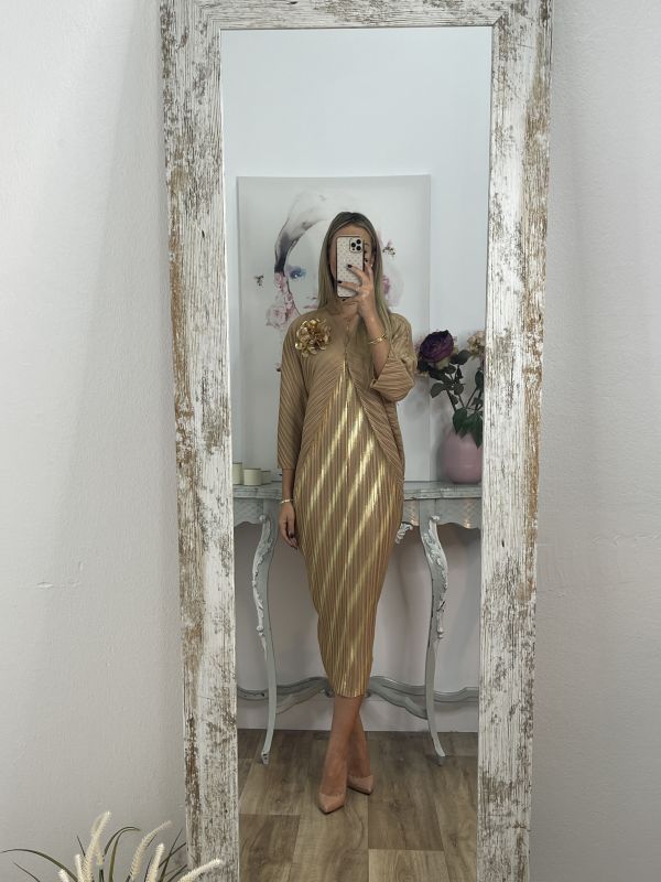 Vestido Priscila dorado