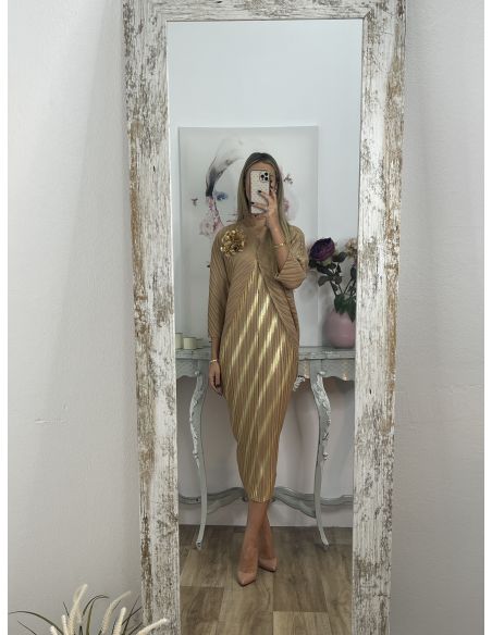 Vestido Priscila dorado