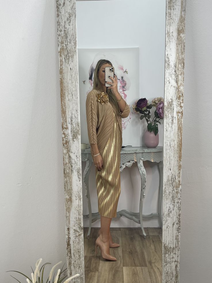 Vestido Priscila dorado