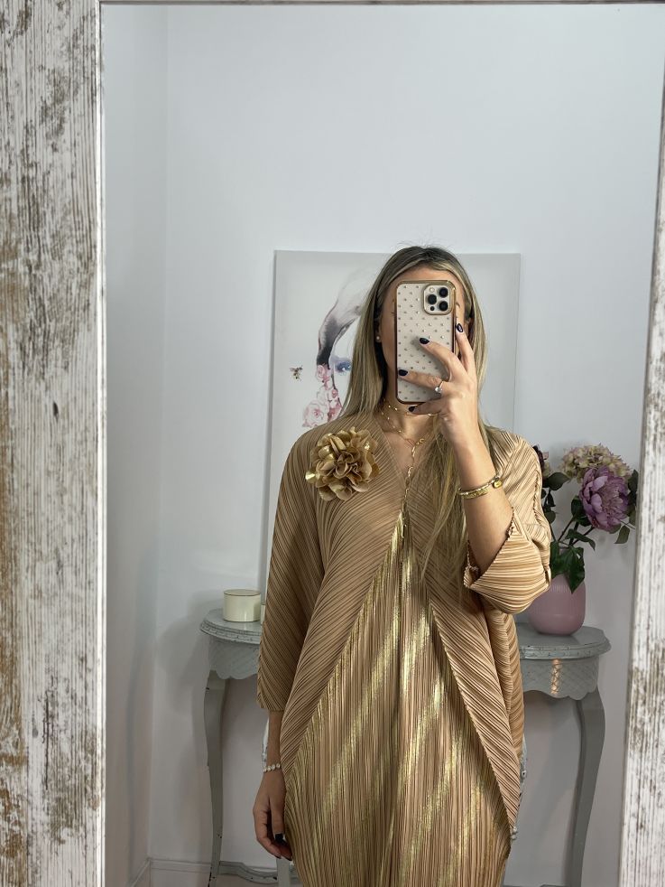 Vestido Priscila dorado