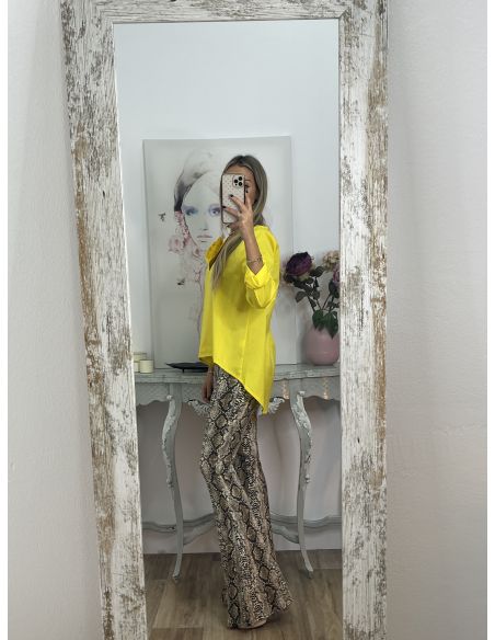 Camisa flor amarillo