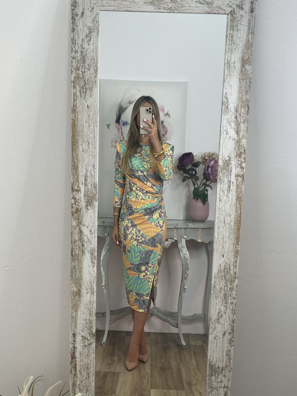 Vestido Macarena print