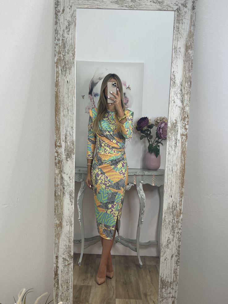 Vestido Macarena print