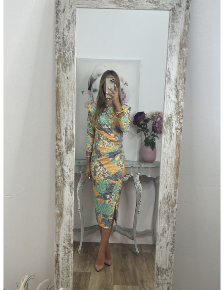 Vestido Macarena print