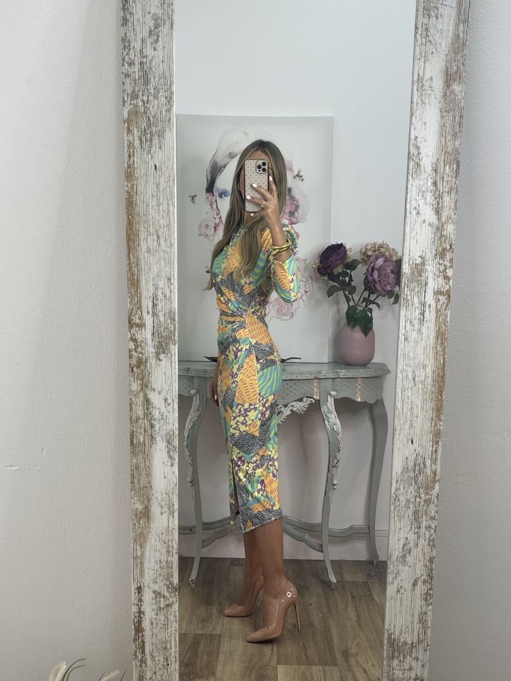Vestido Macarena print
