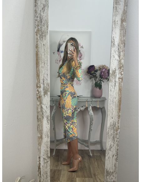 Vestido Macarena print