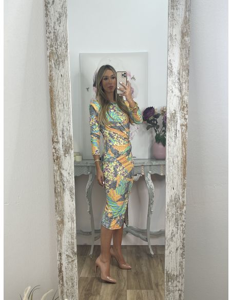 Vestido Macarena print