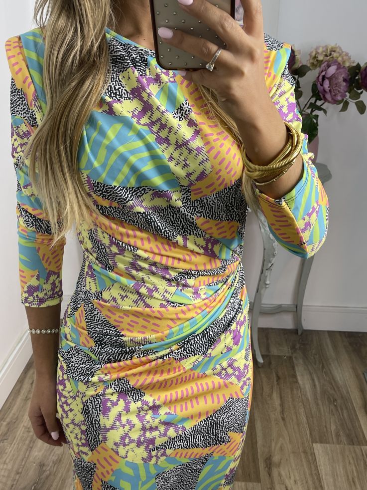 Vestido Macarena print