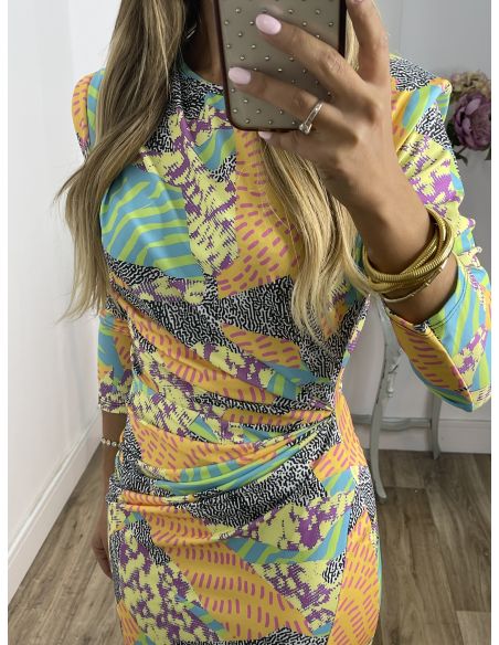 Vestido Macarena print