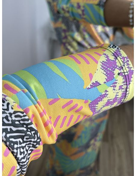 Vestido Macarena print