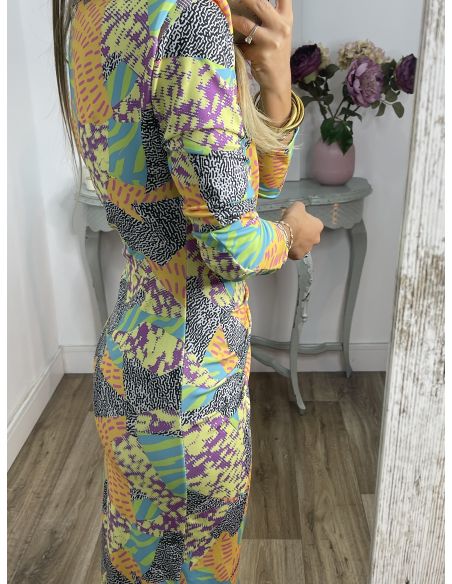 Vestido Macarena print