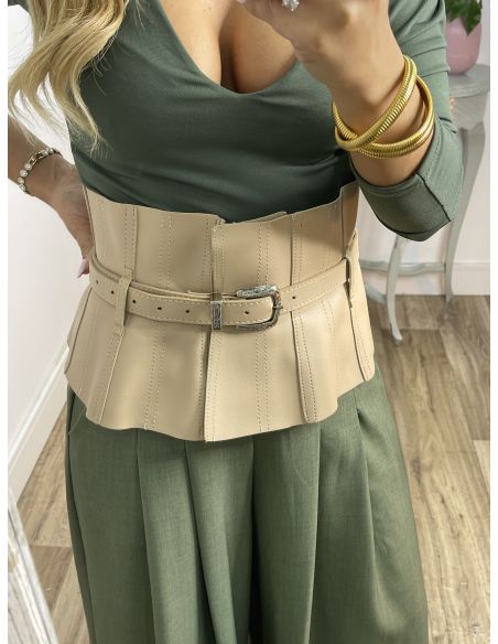 Cinturón fajín Texas beige