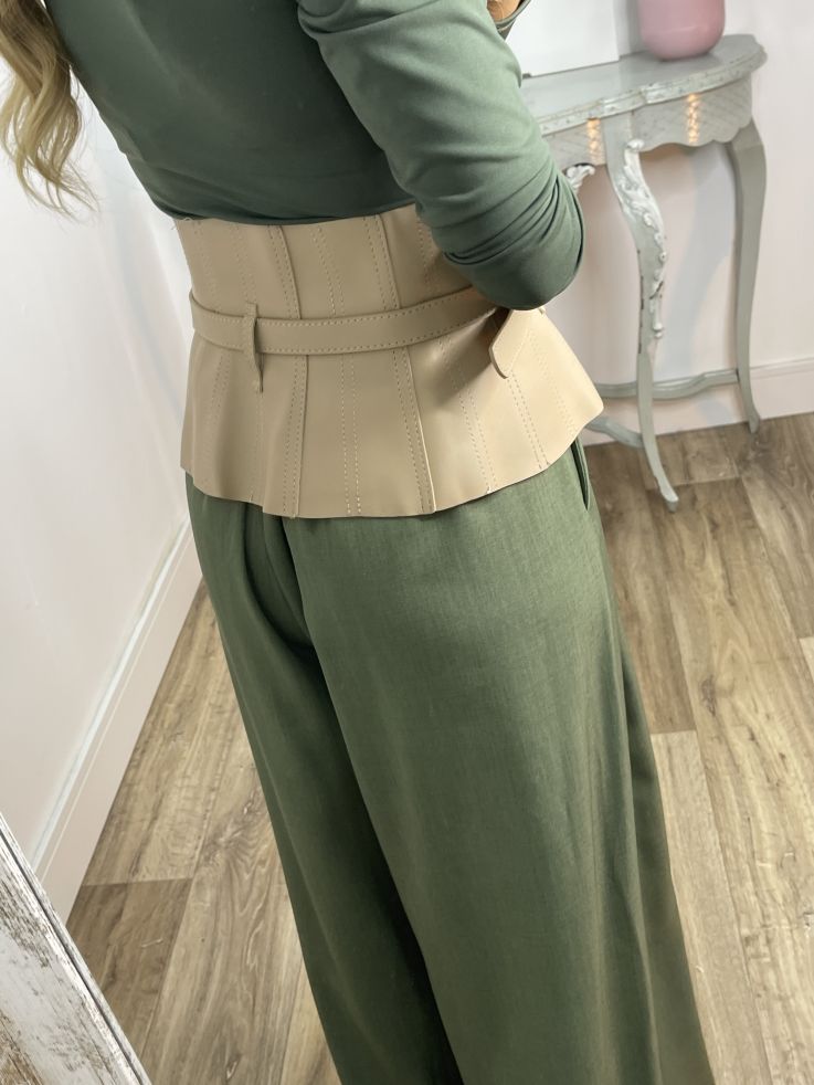 Cinturón fajín Texas beige