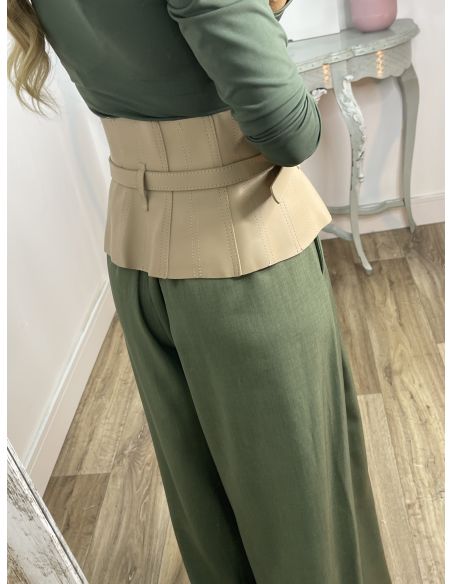 Cinturón fajín Texas beige