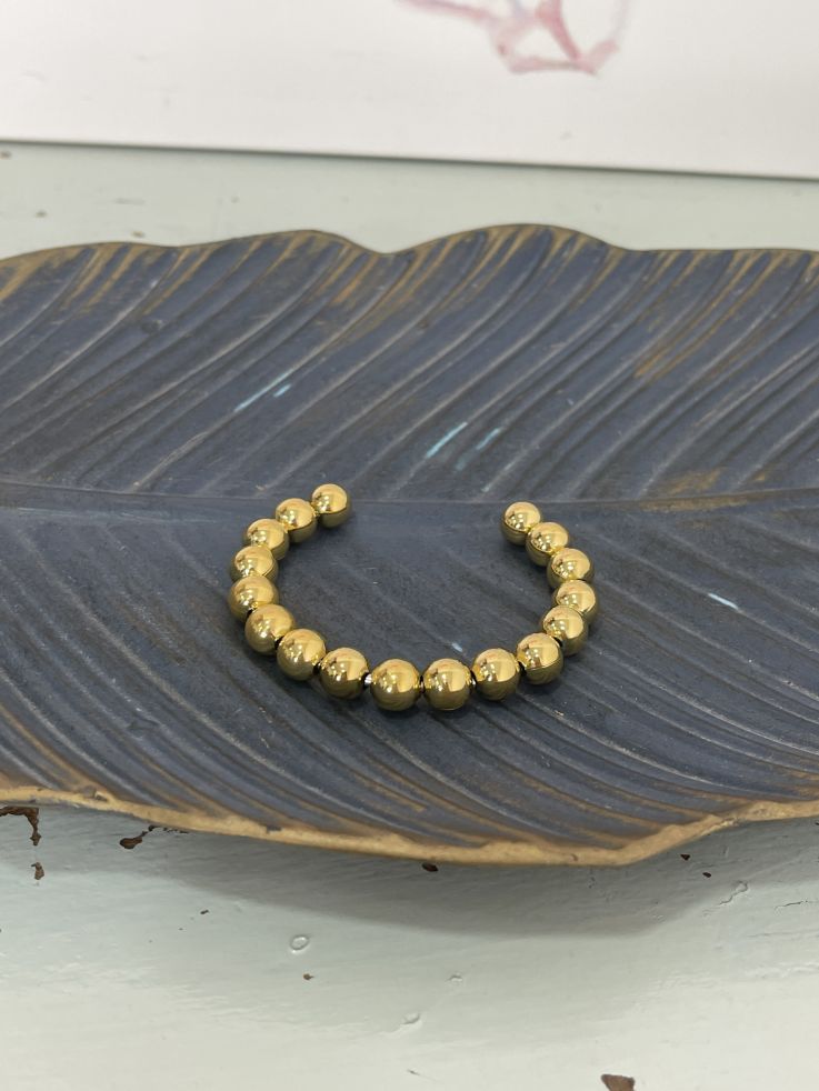 Pulsera bola dorada