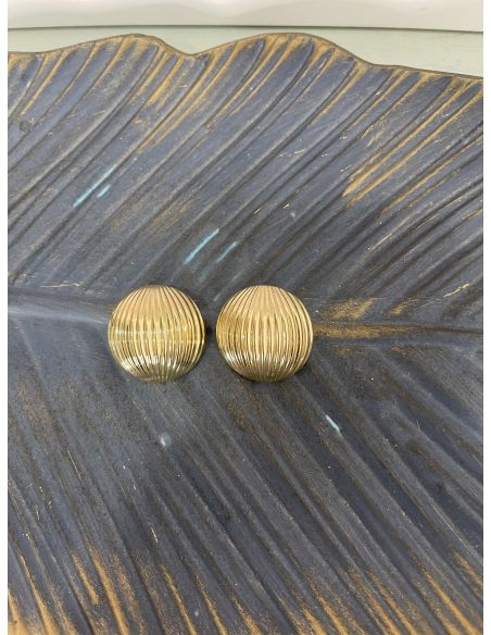 Pendientes redondos dorados