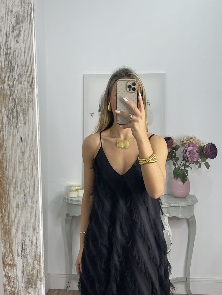 Colgante círculos dorado