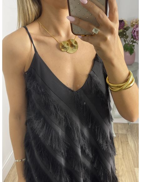 Colgante círculos dorado