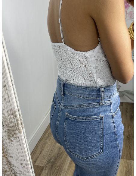 Bralett guipur Blanco