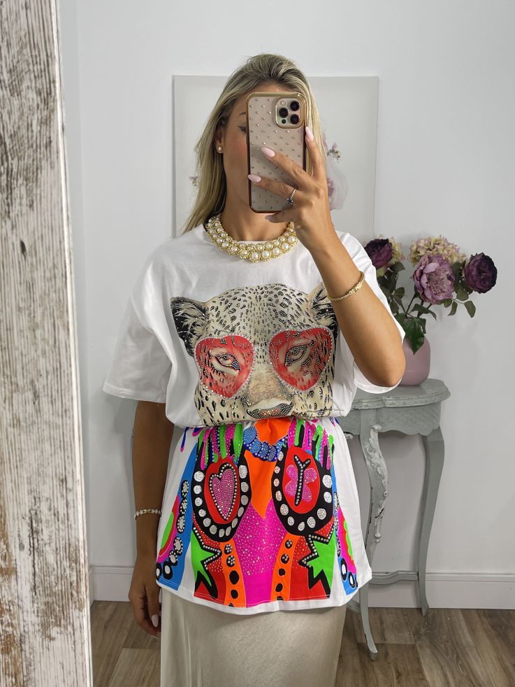 Colgante babero perlas