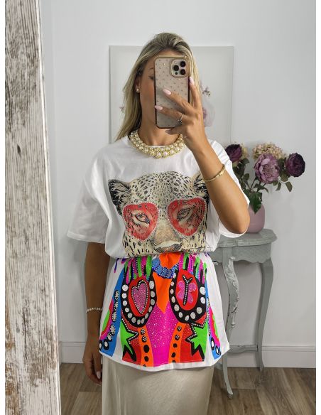 Colgante babero perlas