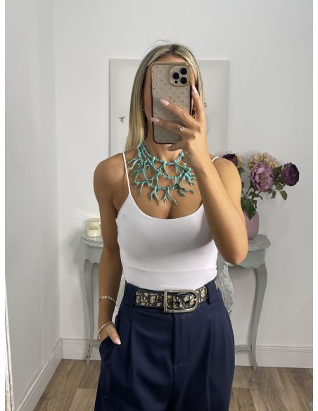 Colgante corales verdeagua