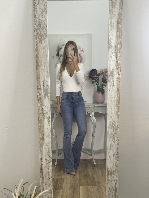 Jeans USA claros tres botones