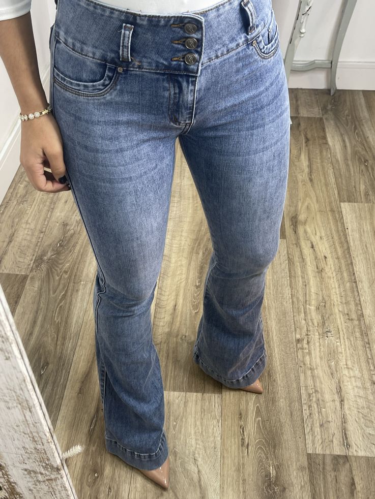 Jeans USA claros tres botones