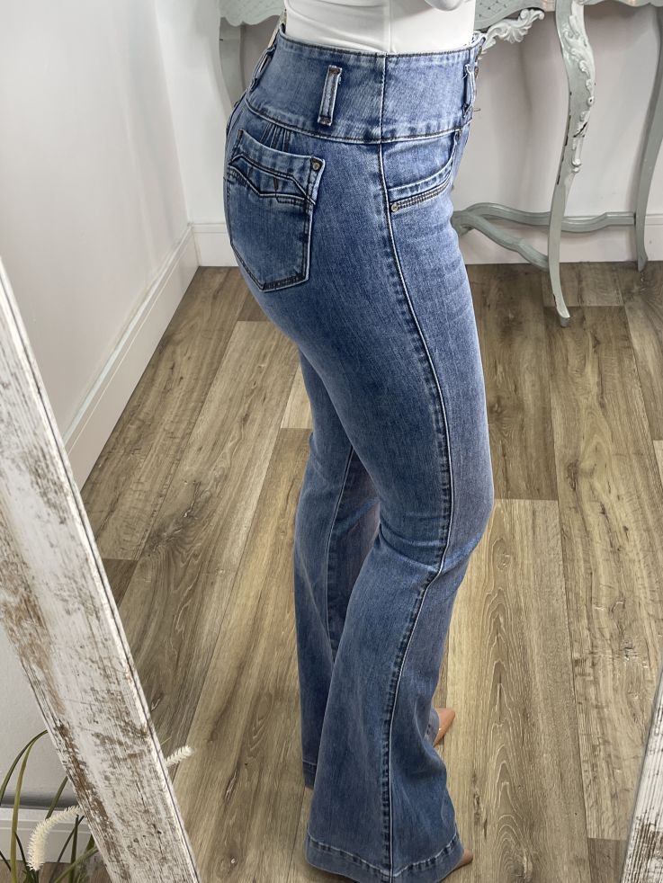 Jeans USA claros tres botones