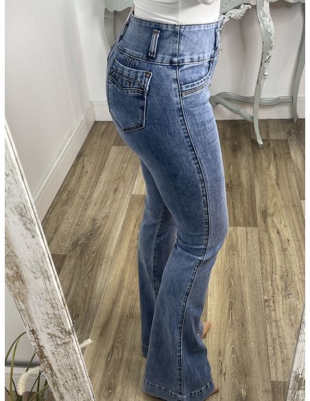 Jeans USA claros tres botones
