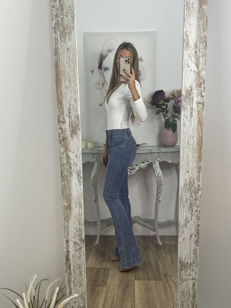 Jeans USA claros tres botones