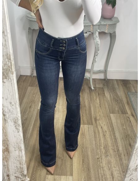 Jeans USA oscuros tres botones