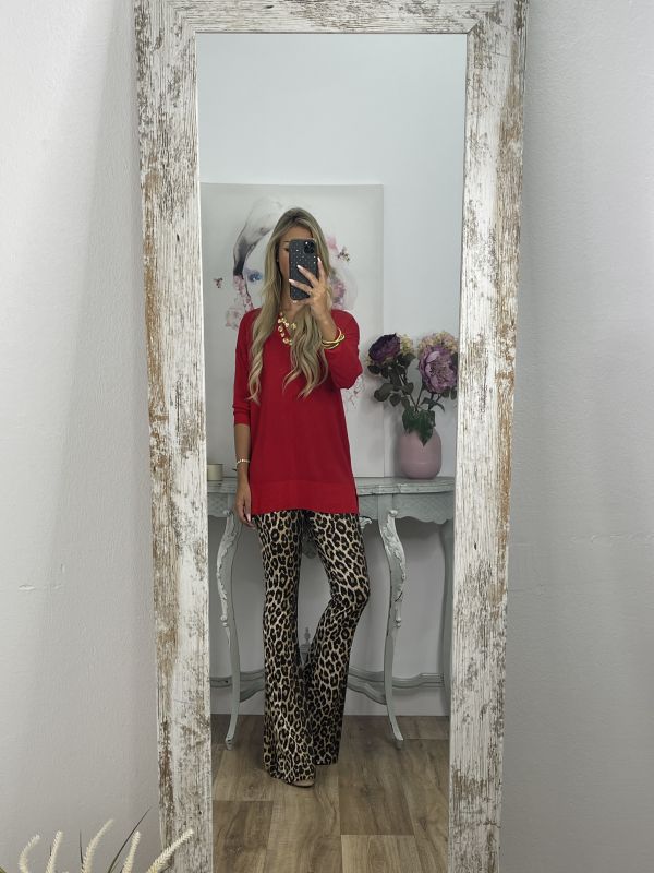 Pantalón leopardo oscuro