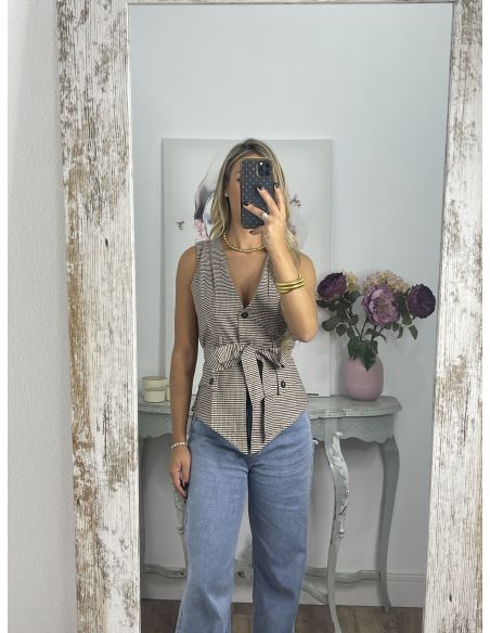 Chaleco Calé de cuadros