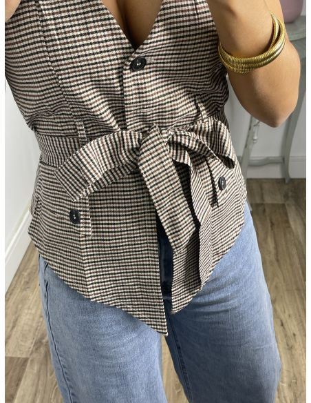 Chaleco Calé de cuadros