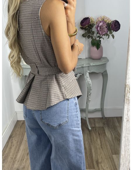 Chaleco Calé de cuadros