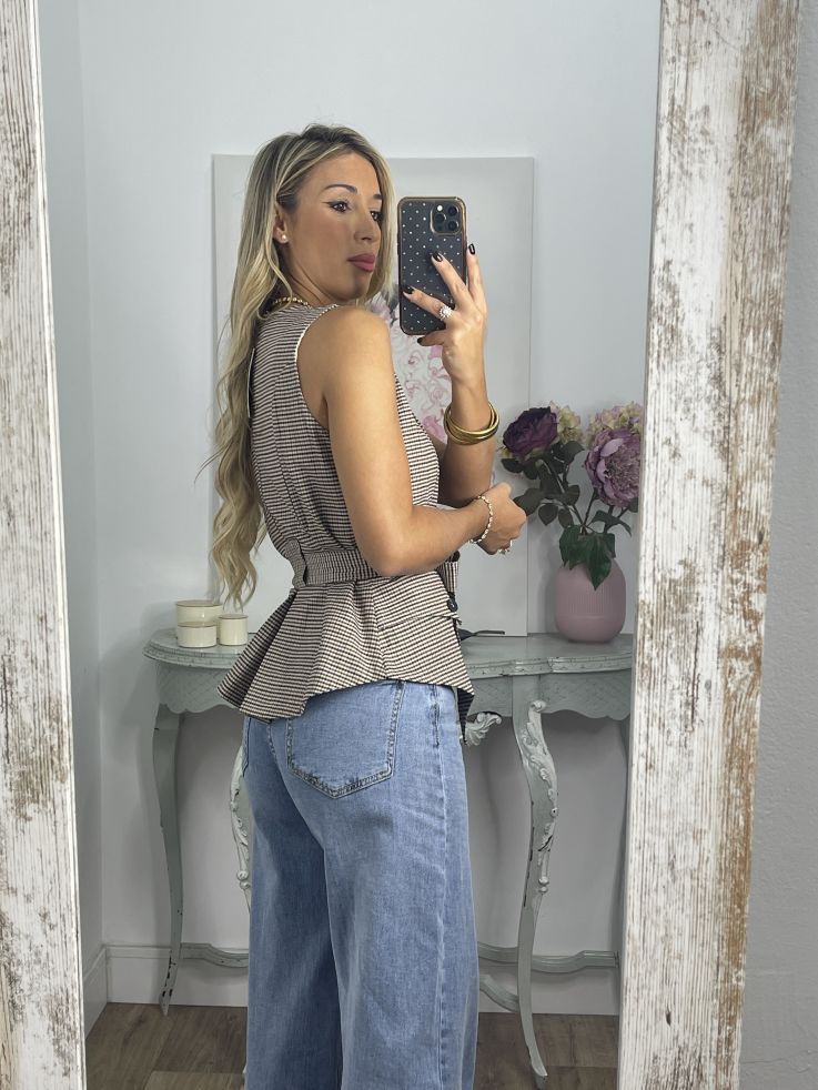 Chaleco Calé de cuadros